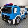 Camión Eléctrico Para Niños de Policía 12V Azul - Thumbnail Image 2