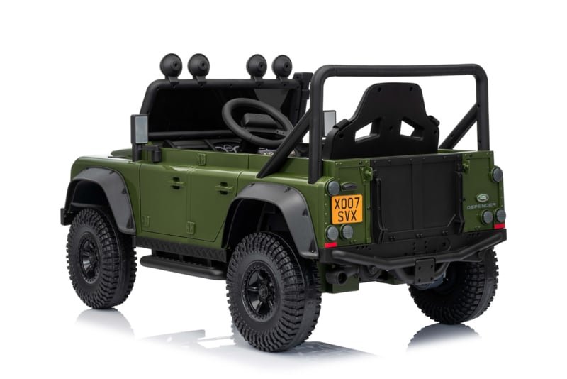 Land Rover Defender 110 SVX 12V para niños – Jeep eléctrico con mando 2,4 GHz, ruedas EVA y asiento de cuero - Imagen 6