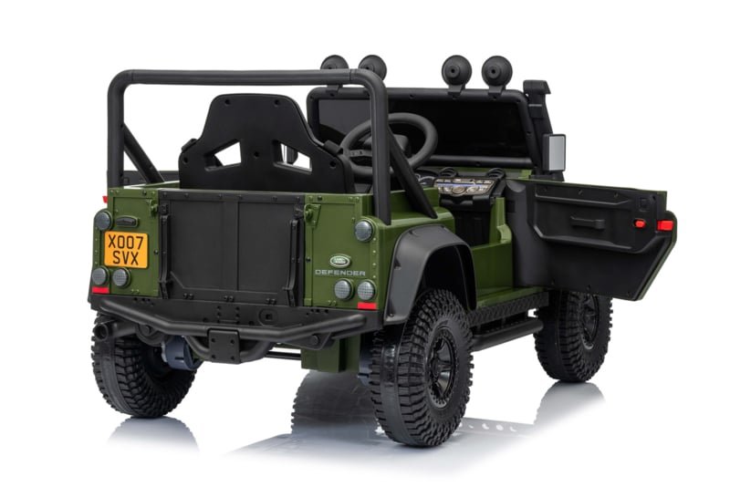 Land Rover Defender 110 SVX 12V para niños – Jeep eléctrico con mando 2,4 GHz, ruedas EVA y asiento de cuero - Imagen 3