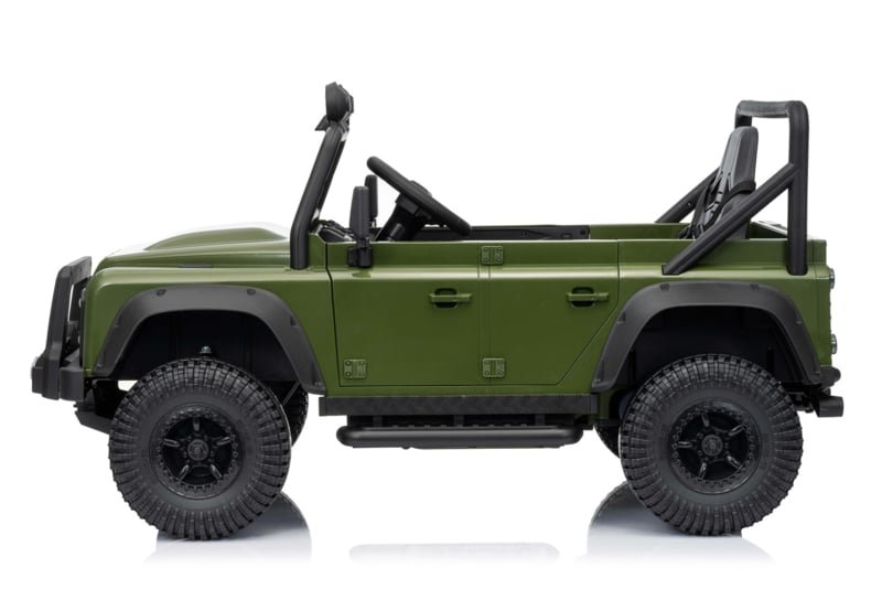 Land Rover Defender 110 SVX 12V para niños – Jeep eléctrico con mando 2,4 GHz, ruedas EVA y asiento de cuero - Imagen 5
