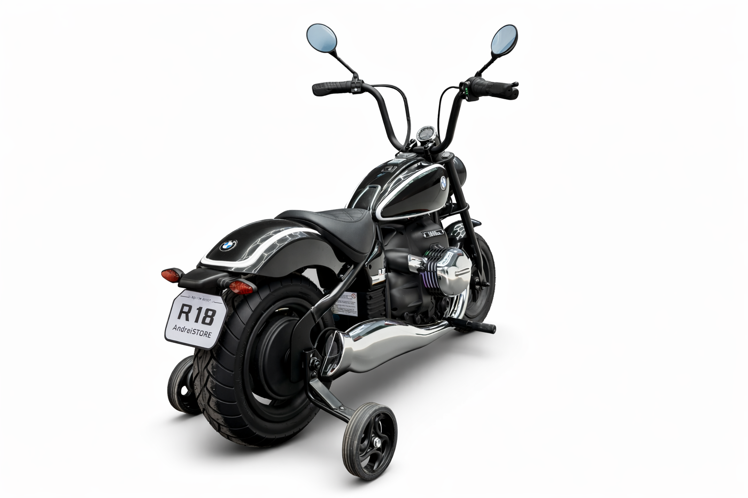 Moto Infantil BMW R18 24V con Ruedas de Aire - Imagen 5